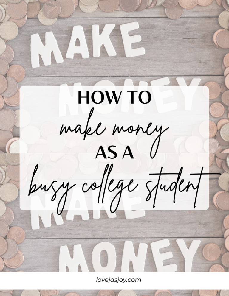 How to make money in college, How to make money in college with little time
