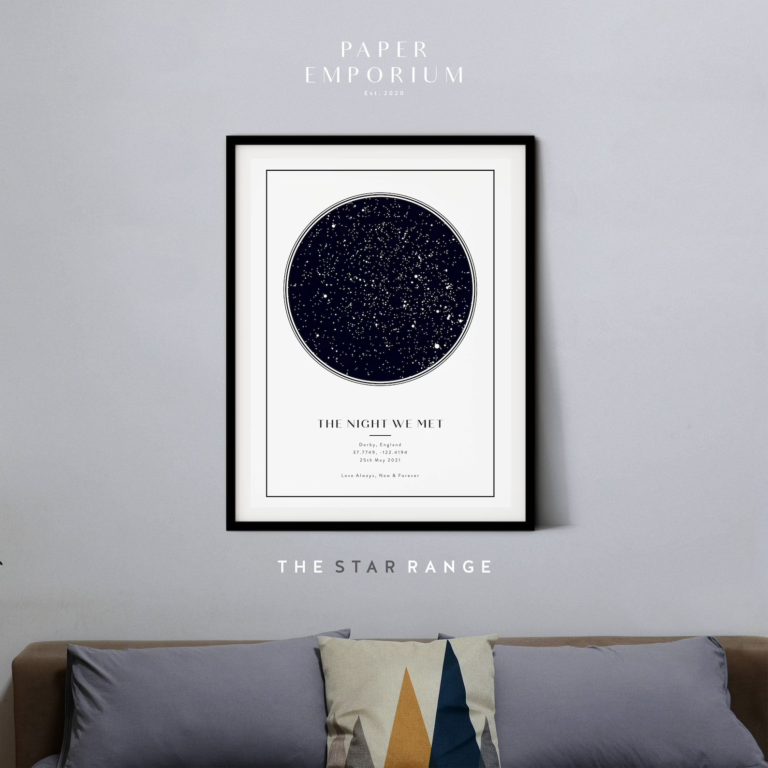 Christmas Gift Idea, Unique Gift for Friends Who Have Everything, Custom Star Map