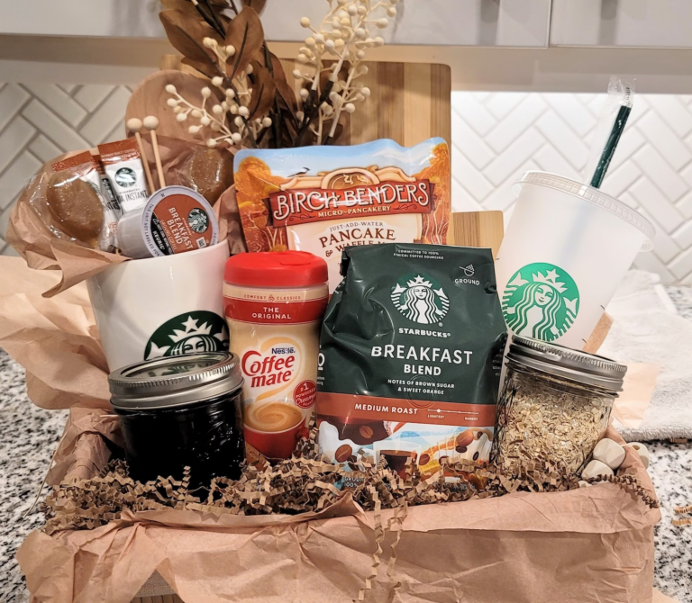 Christmas Gift Idea Starbucks Gift Basket