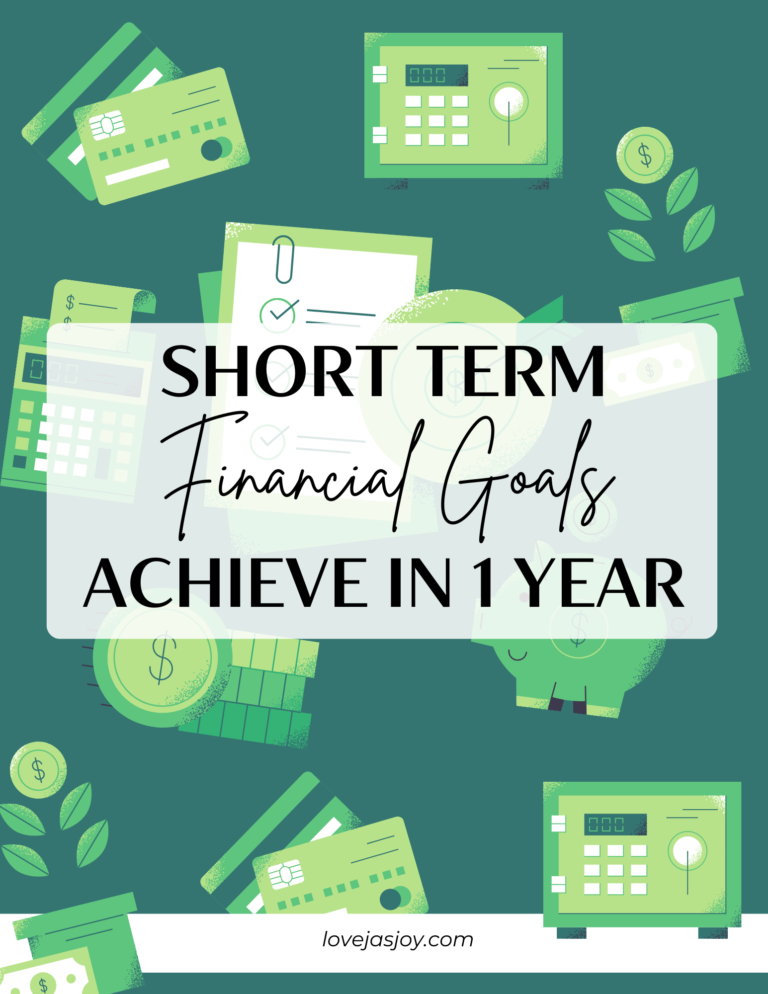 Short Term Financial Goals You Can Achieve in One Year
