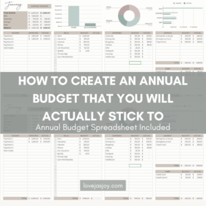 How to Create an Annual Budget