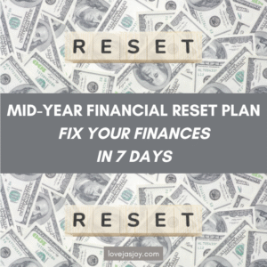 mid-year financial reset plan